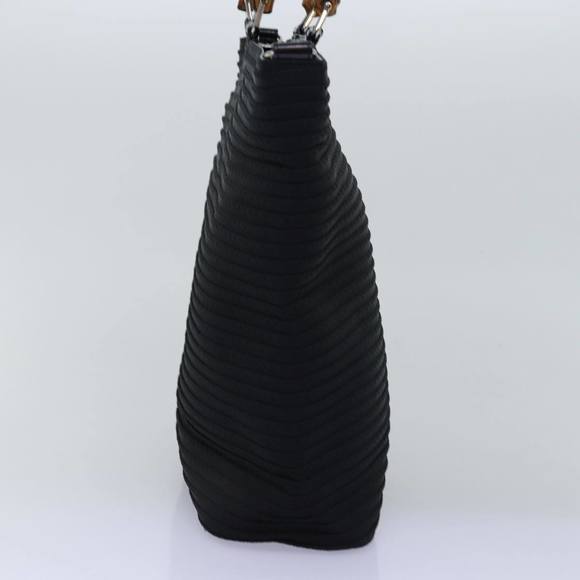 GUCCI Bamboo Hand Bag Canvas Black 002 1998 0441 Auth ep4202 - Picture 3 of 16